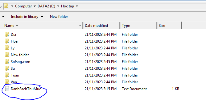 Hướng dẫn lấy tên file và thư mục trên Windows và chuyển thành văn bản (Text) 7